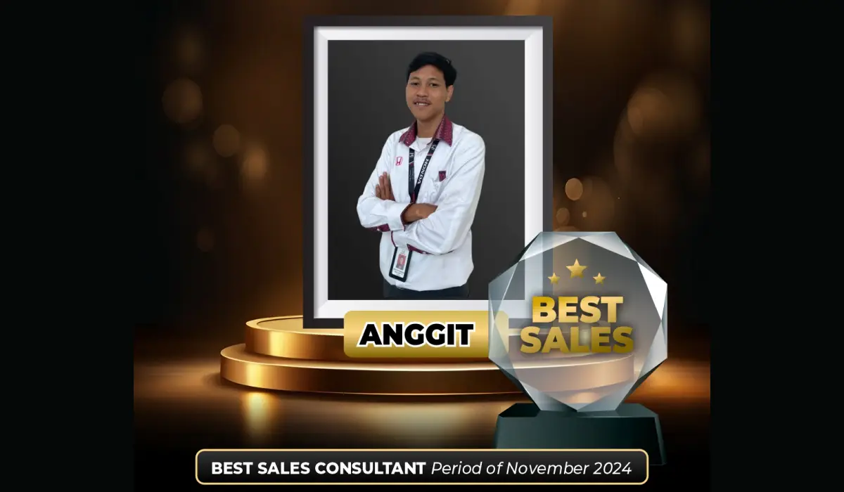 BEST SALES CONSULTANT Honda Bintang Karanganyar Bulan November 2024!