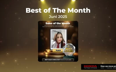 Selamat untuk Tusy! Best Sales Consultant Honda Bintang Karanganyar Periode Juni 2025